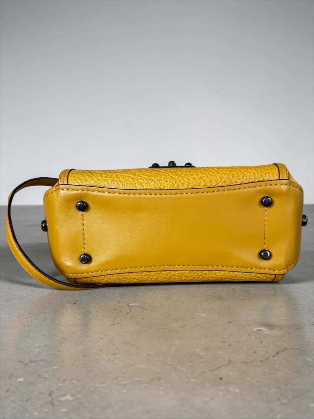 COACH   Drifter Top Handle Satchel in Dark Gunmetal/Flax
